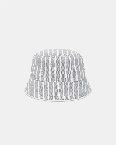 Striped hat with zebra patch Grey colour  Sergent Major