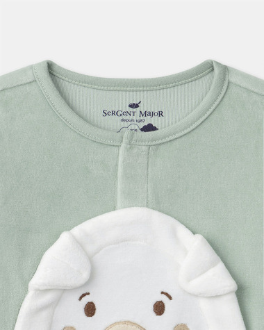 Dog face onesie Green colour  Sergent Major