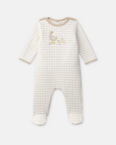 Goose embroidered onesie Beige colour  Sergent Major