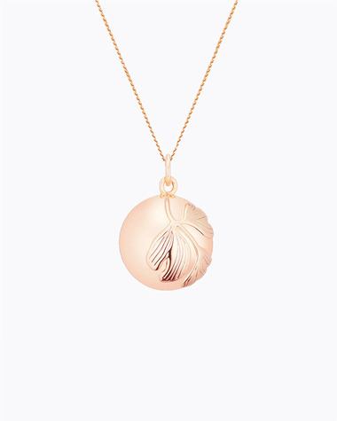 Pregnancy bola Ginkgo Rosegold colour on chain  Ilado