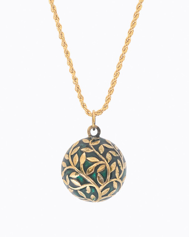 Pregnancy bola Vegetal Yellow gold colour on chain  Ilado