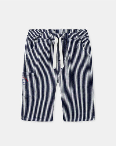 Striped trousers with drawstring Navy blue colour  Sergent Major