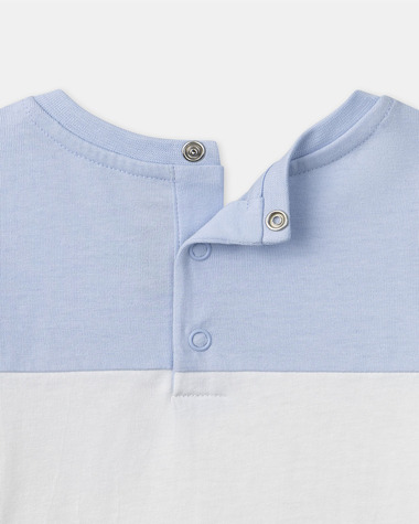 Two-tone T-shirt with pocket Blue colour  Sergent Major