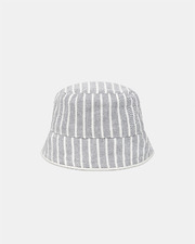 Striped hat with zebra patch Grey colour Sergent Major