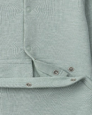 Onesie with collar and cat patch Green colour  Sergent Major