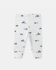 Grow-with-me tractor print pajamas Ecru colour Sergent Major