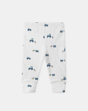 Grow-with-me tractor print pajamas Ecru colour Sergent Major