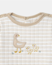Goose embroidered onesie Beige colour  Sergent Major