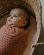 Swaddling cocoon Terracotta colour Ilado