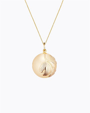 Pregnancy bola Ginkgo Yellow gold colour on chain  Ilado