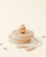Pregnancy bola Ginkgo Rosegold colour on chain  Ilado
