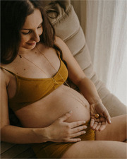 Pregnancy bola Harmony Yellow gold colour on chain  Ilado