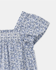 Berry print short-sleeved blouse Blue colour  Sergent Major