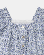 Berry print short-sleeved blouse Blue colour  Sergent Major