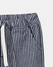 Striped trousers with drawstring Navy blue colour Sergent Major