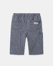 Striped trousers with drawstring Navy blue colour Sergent Major