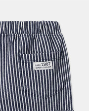 Striped trousers with drawstring Navy blue colour Sergent Major