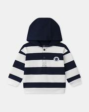Striped hoodie Navy blue colour Sergent Major