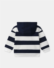 Striped hoodie Navy blue colour Sergent Major