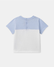 Two-tone T-shirt with pocket Blue colour  Sergent Major