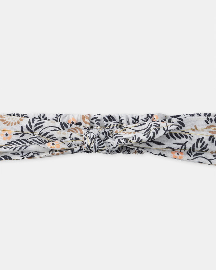 Floral print headband Dark grey colour  Sergent Major