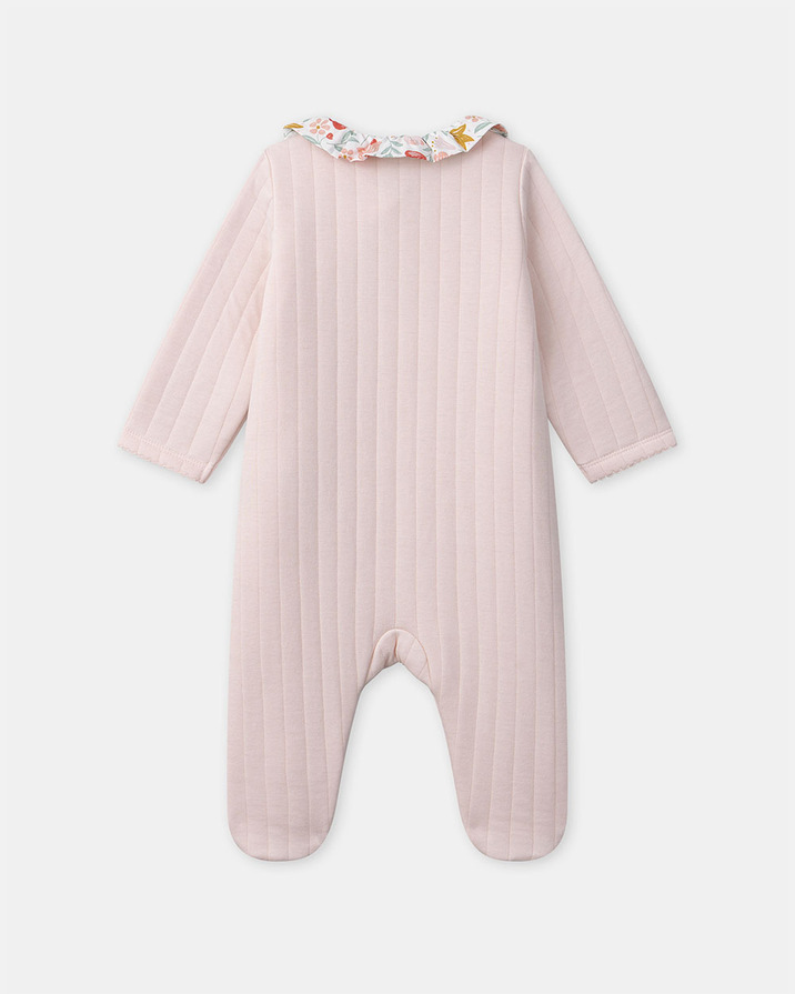 Pink romper with ruffled collar Pink colour  Sergent Major