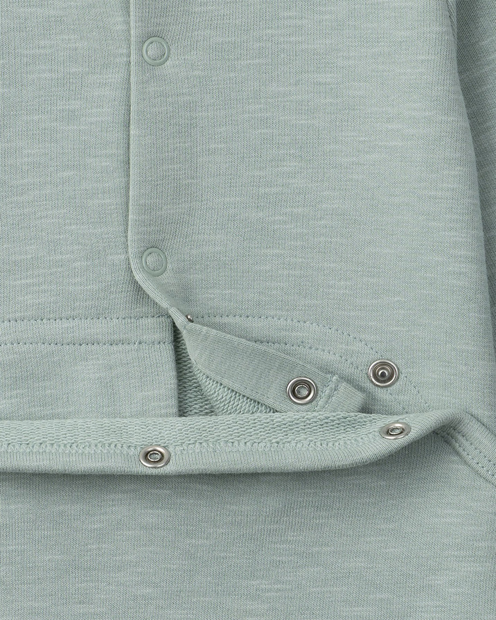 Onesie with collar and cat patch Green colour  Sergent Major