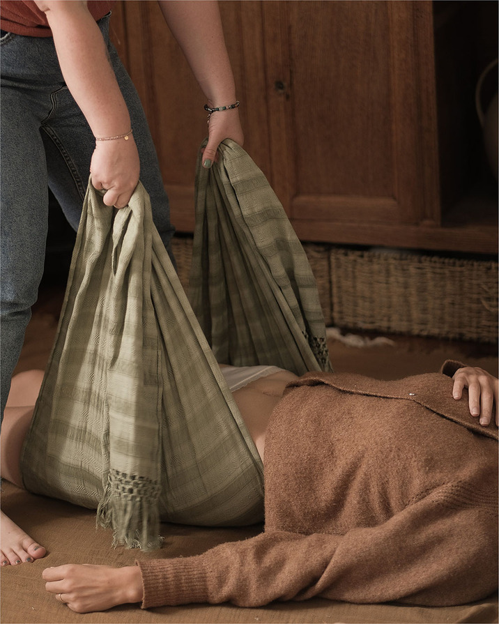 Shawl Rebozo Clay colour  Ilado