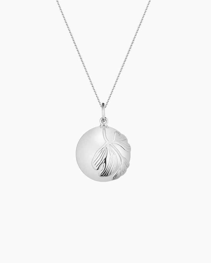 Pregnancy bola Ginkgo Silver colour on chain  Ilado