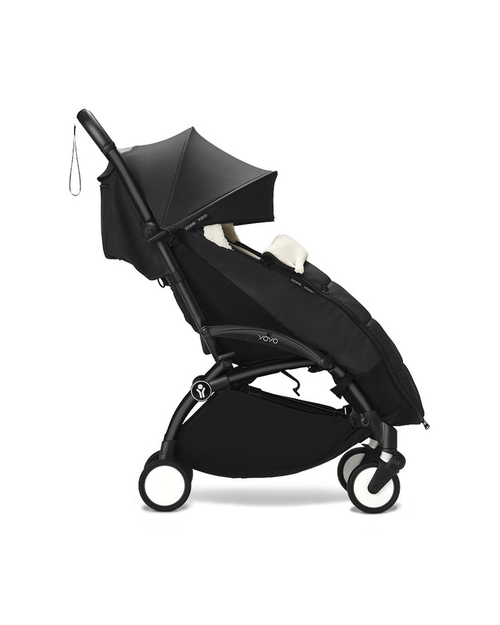YOYO&sup3; stroller footmuff Black colour  Stokke