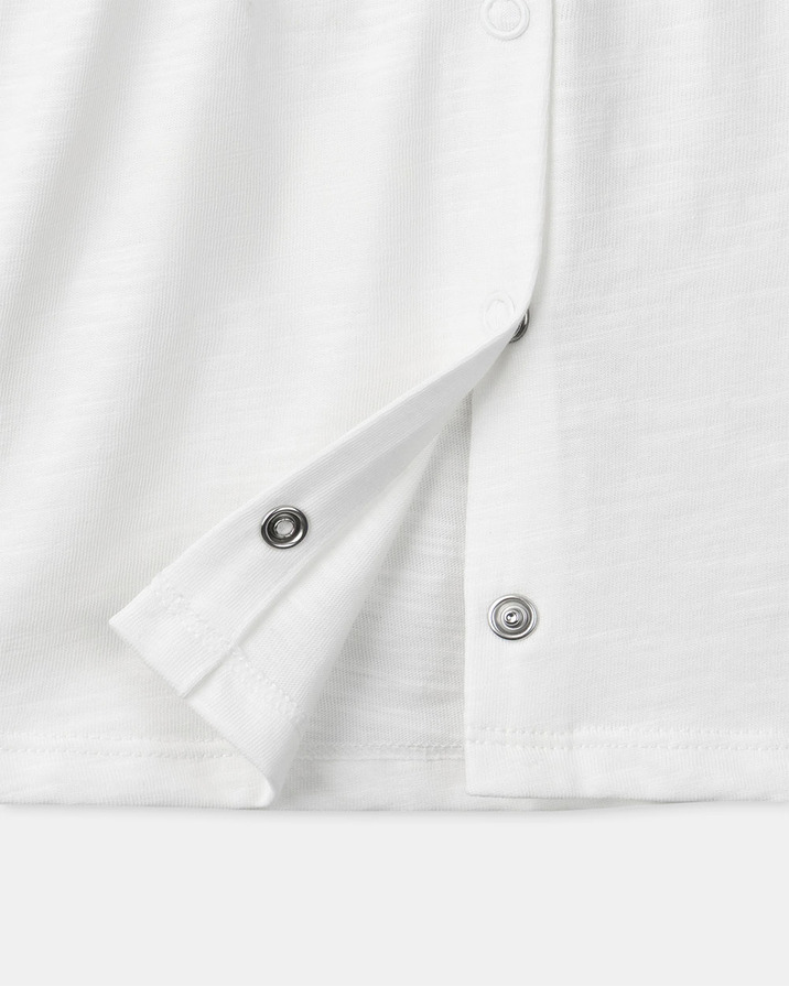 Ecru T-shirt with flower embroidery Ecru colour  Sergent Major