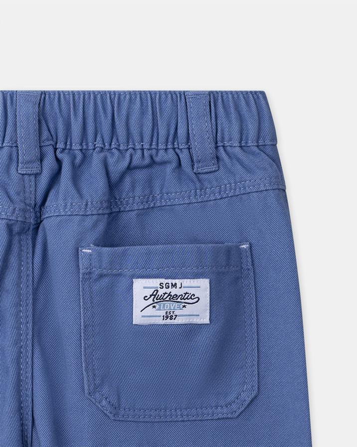 Roll-up twill trousers Blue colour  Sergent Major