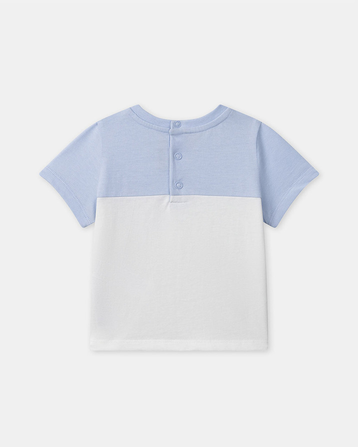 Two-tone T-shirt with pocket Blue colour  Sergent Major