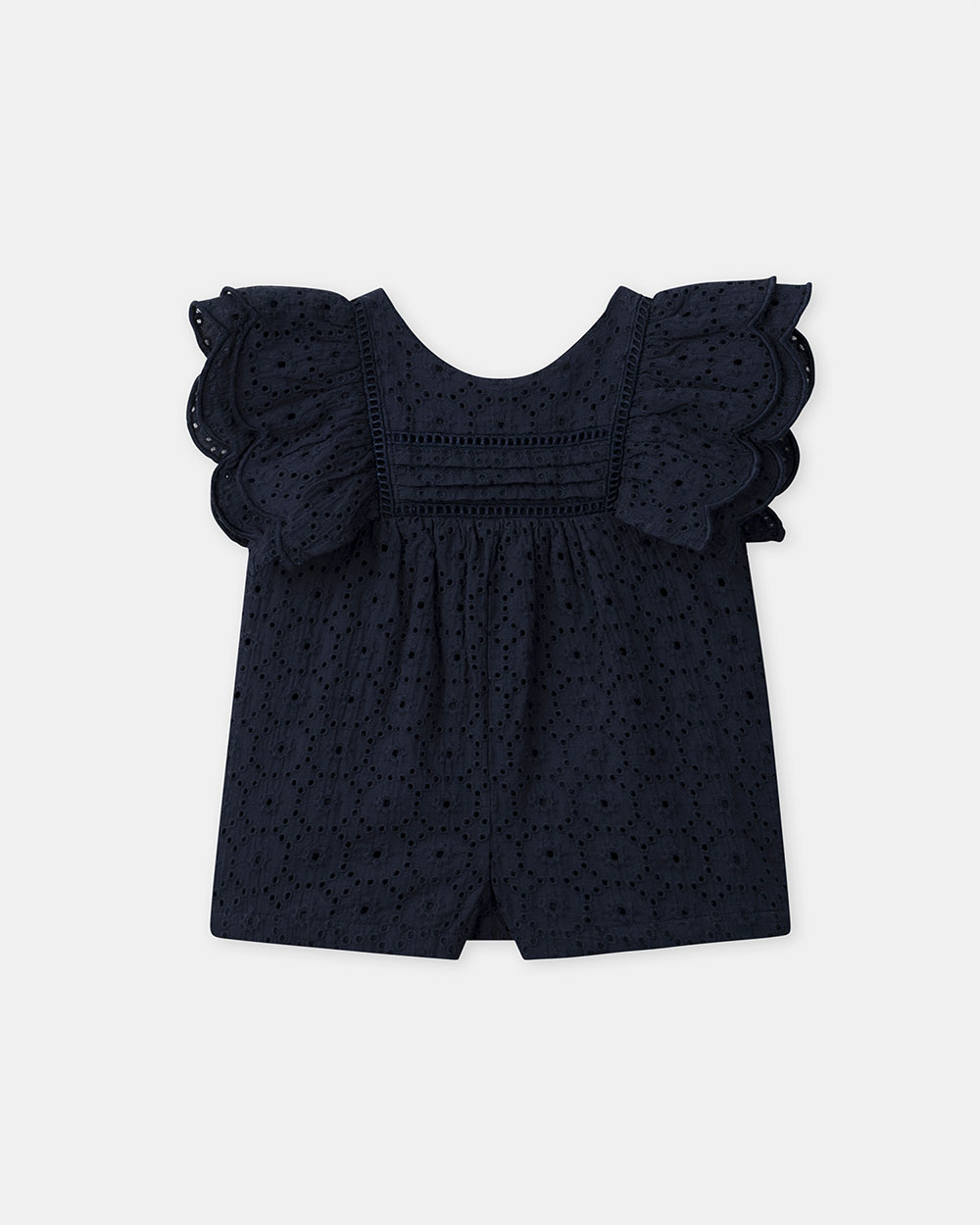 Short ruffled jumpsuit Navy blue colour  Sergent Major