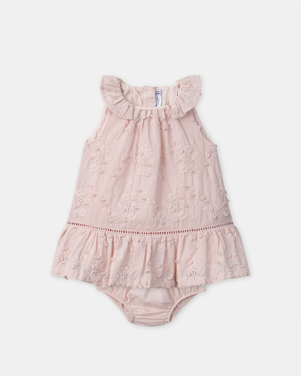 Floral embroidered dress Pink colour Sergent Major