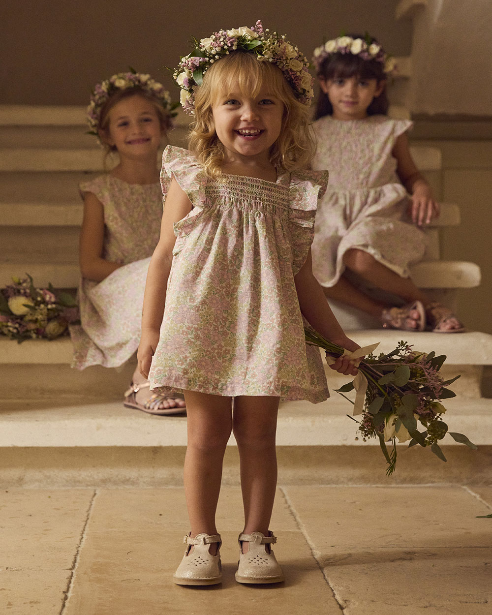 Floral print sleeveless dress Pink colour  Sergent Major