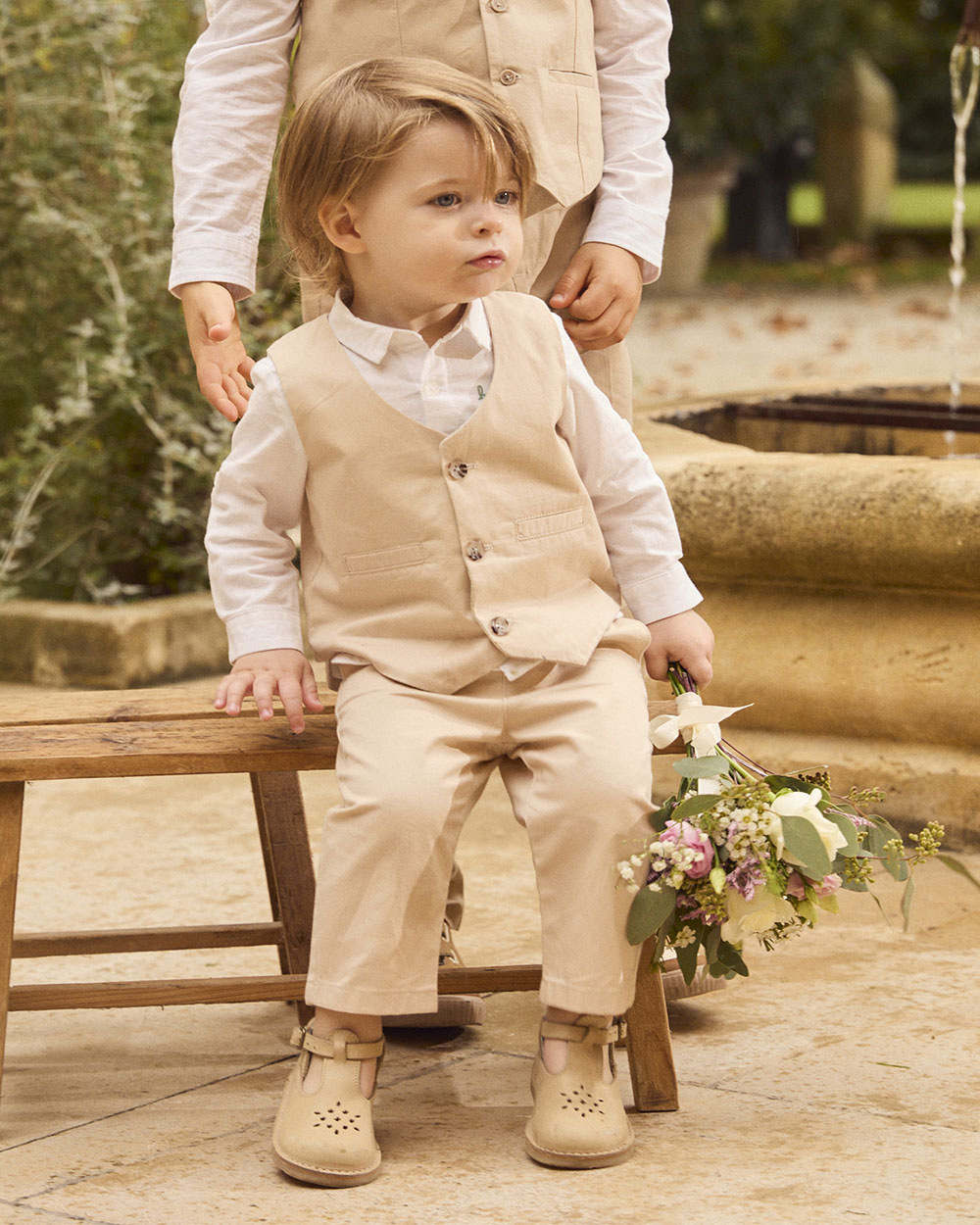 Straight-leg twill trousers Beige colour  Sergent Major
