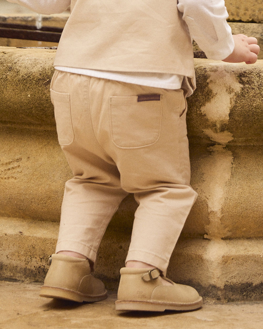 Straight-leg twill trousers Beige colour  Sergent Major