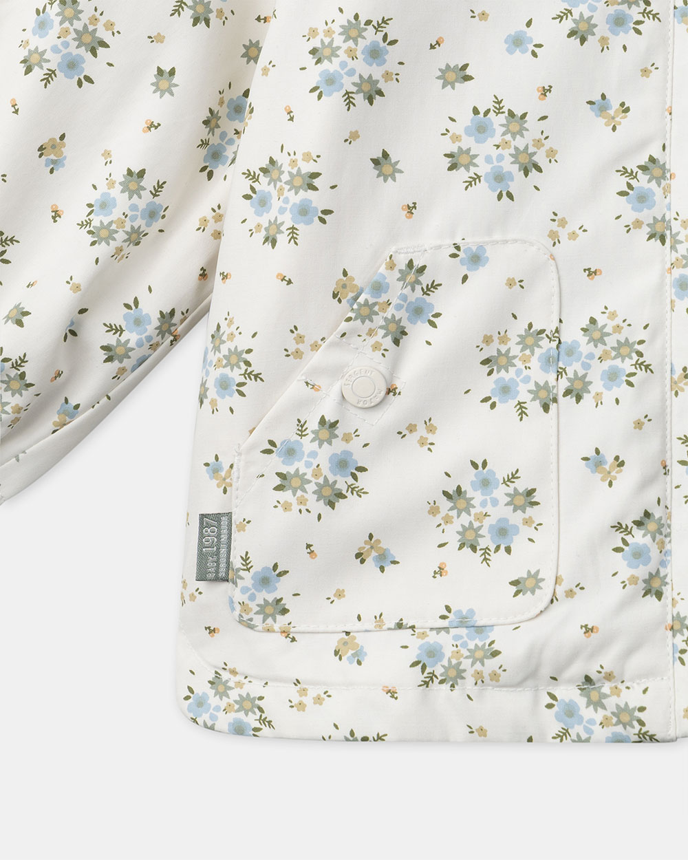 3-in-1 raincoat with floral print Ecru colour  Sergent Major