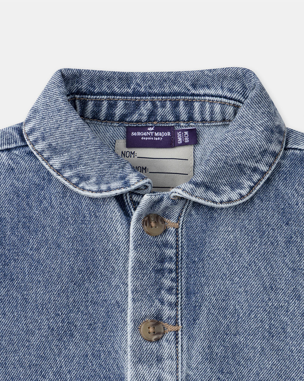 Unisex denim jacket Blue colour  Sergent Major