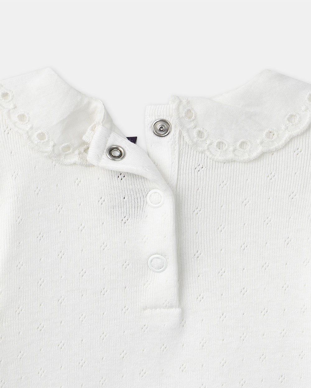 &lsquo;Bisous sal&eacute;s&rsquo; collar bodysuit Ecru colour  Sergent Major