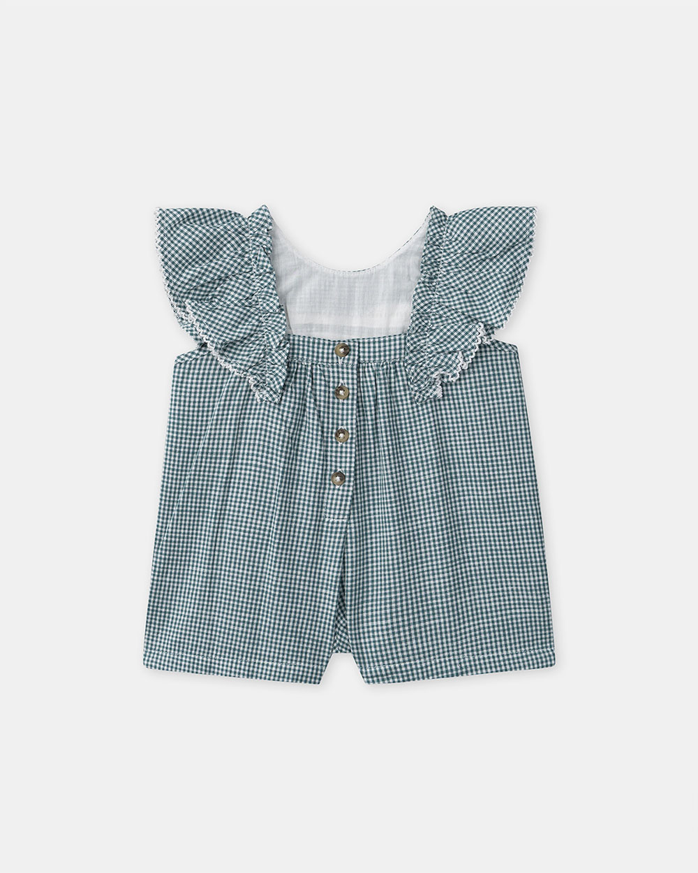 Fancy gingham playsuit Blue colour  Sergent Major