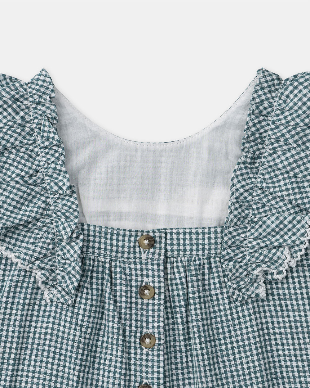 Fancy gingham playsuit Blue colour  Sergent Major