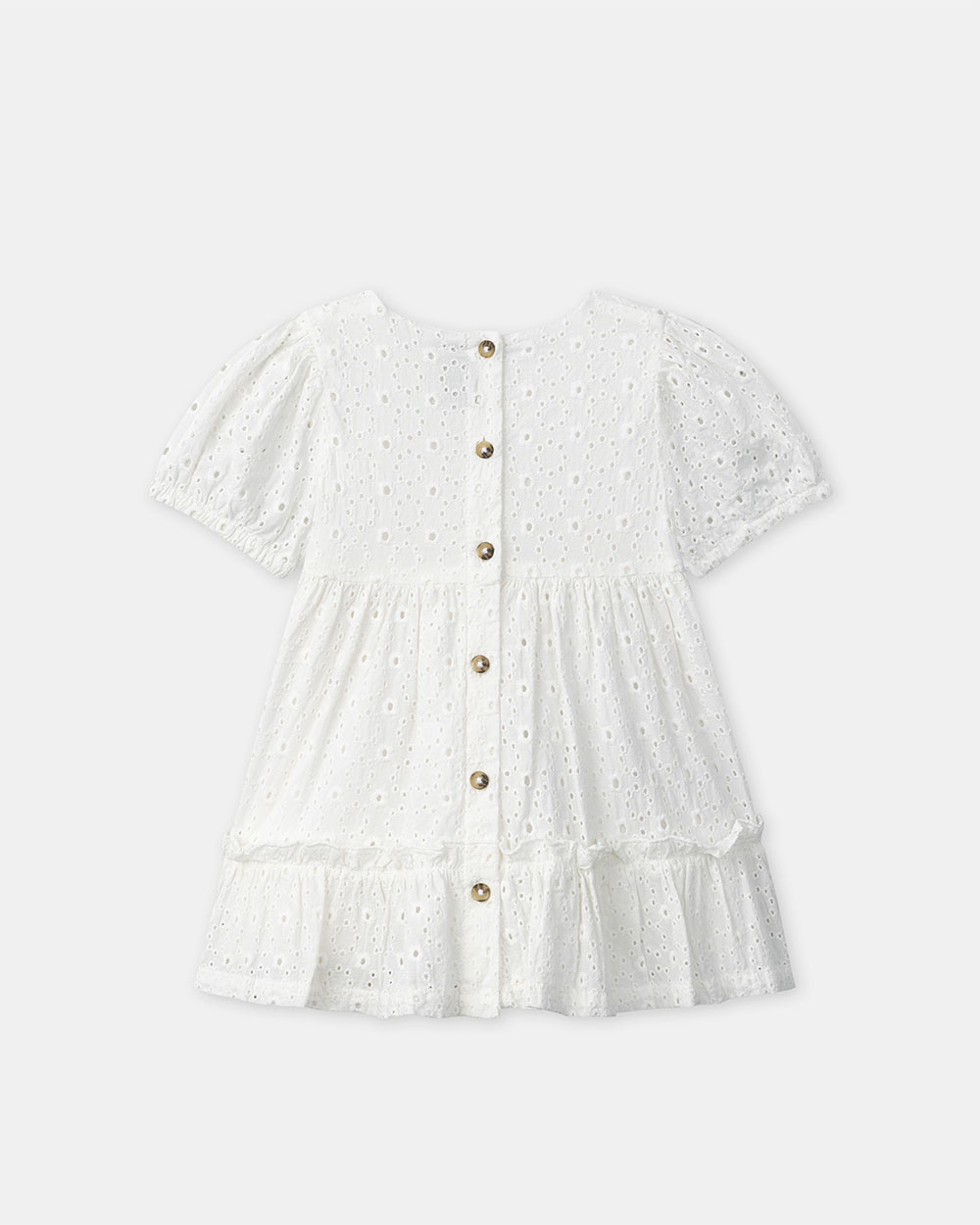 Embroidered dress and bloomers Ecru colour  Sergent Major