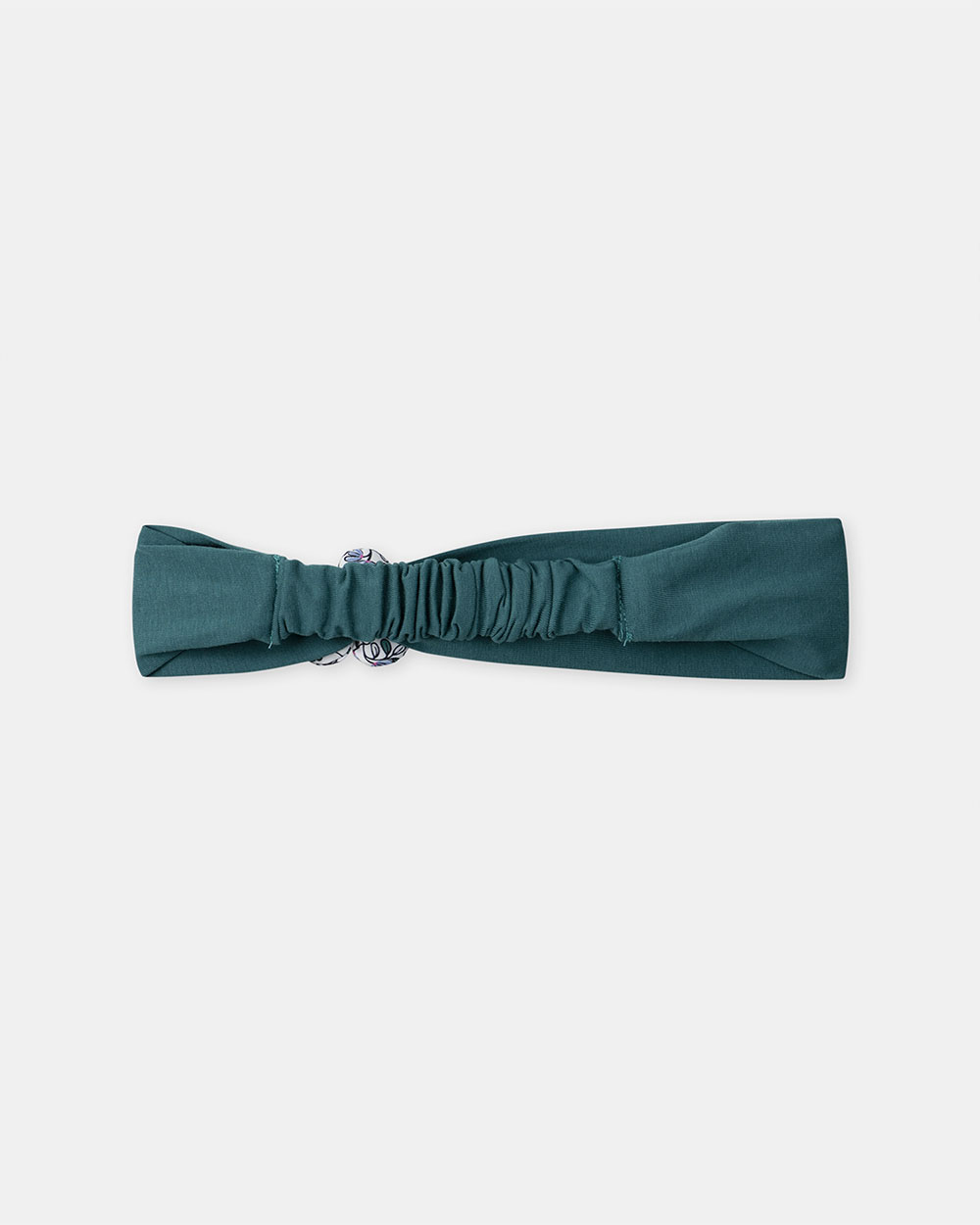 Headband with 3D flower Teal colour  Sergent Major
