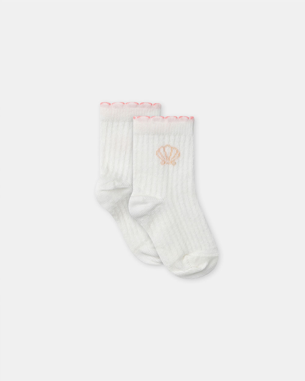Ribbed shell socks Ecru colour  Sergent Major