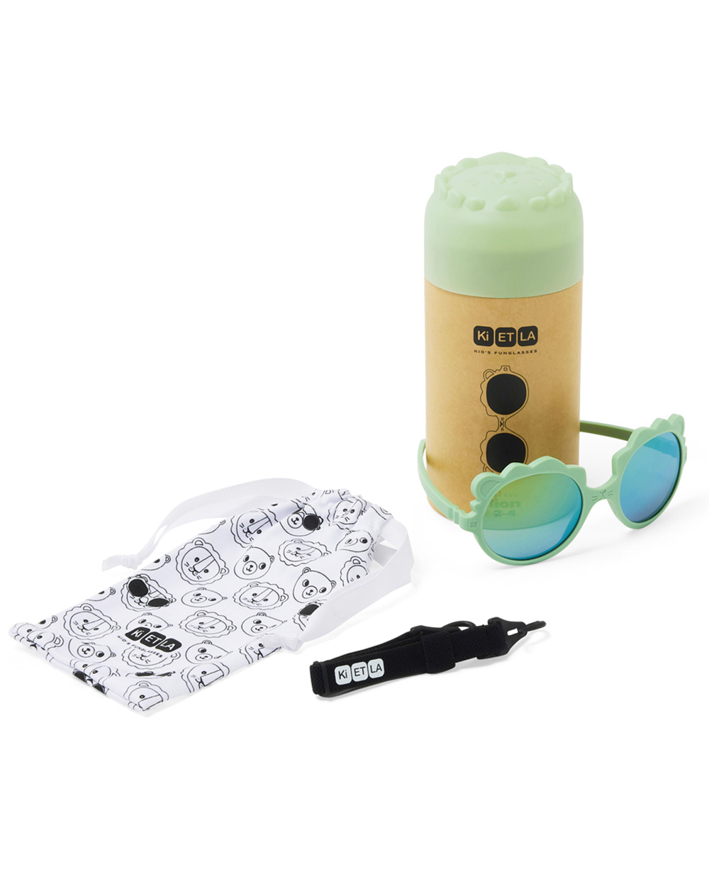 Baby sunglasses Lion 0-1 year Sage colour  Ki Et La