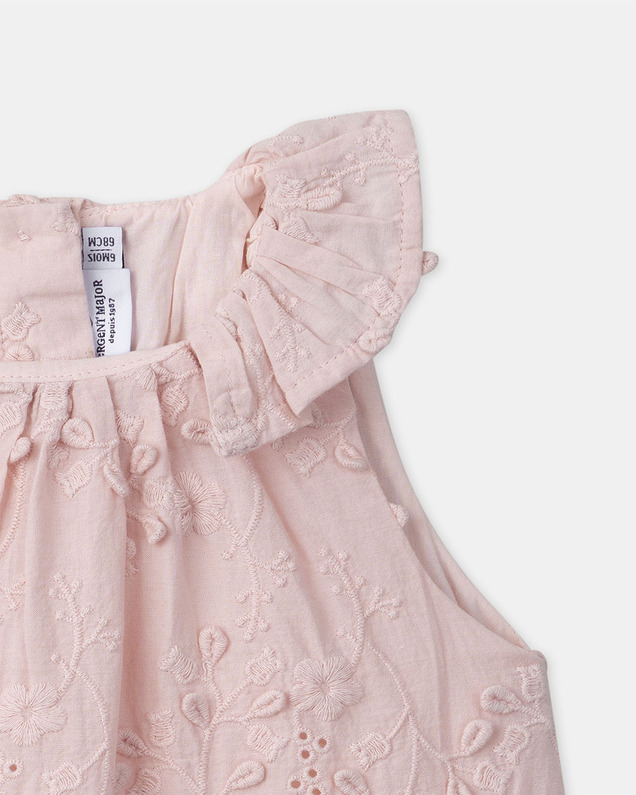 Floral embroidered dress Pink colour  Sergent Major