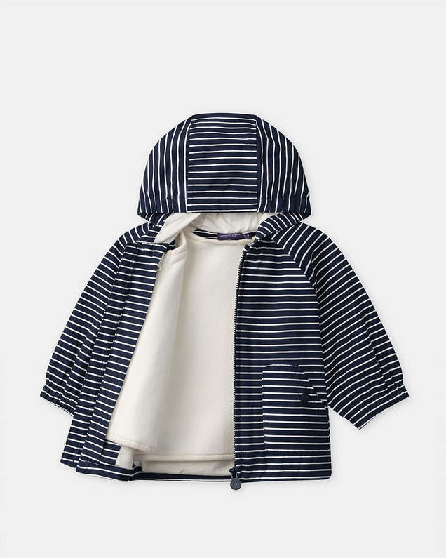 3-in-1 raincoat with stripes Navy blue colour  Sergent Major