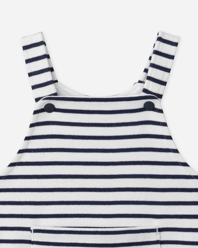 Striped dungarees Navy blue colour  Sergent Major